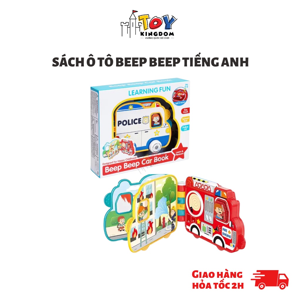 Đồ Chơi Sách Ô tô Âm Nhạc Tiếng Anh TOYKINGDOM Theo Chủ Đề Xe Bus