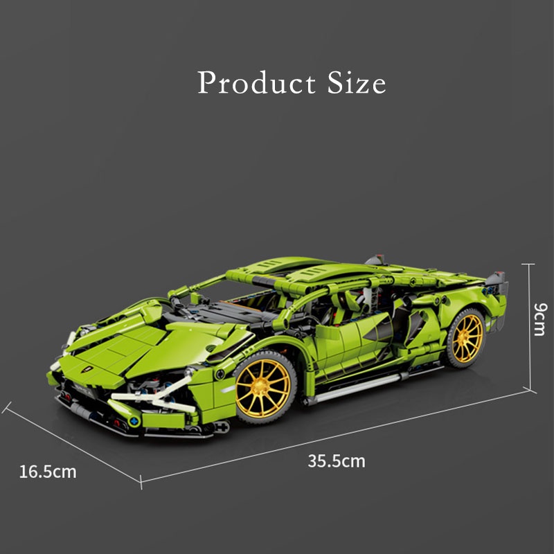 Xe Hơi Lamborghini Si N FKP 37 MOC Technic MOC 8600 Tỉ Lệ 1: 14