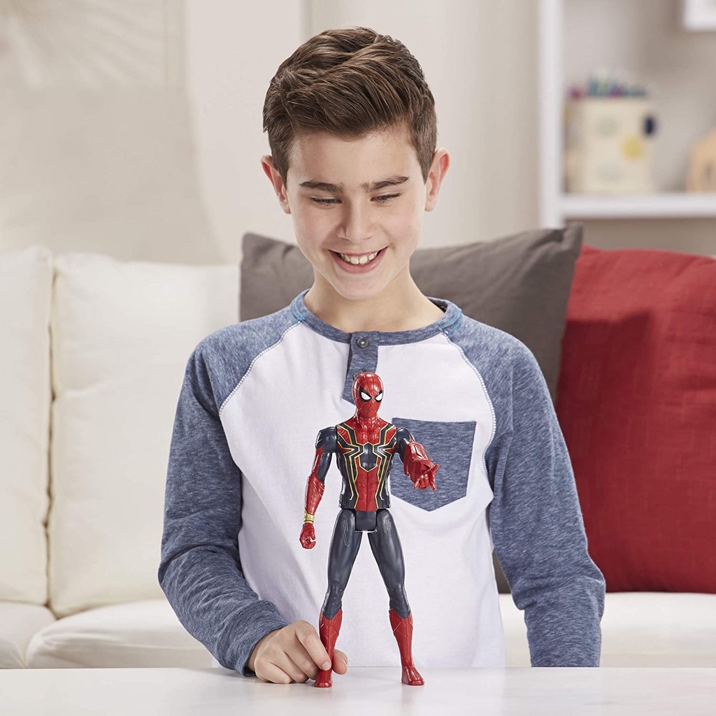 Đồ chơi mô hình Người nhện Spider Man 30cm, Hasbro Marvel Avenger Titan Hero Series cho bé từ 4 tuổi trở lên