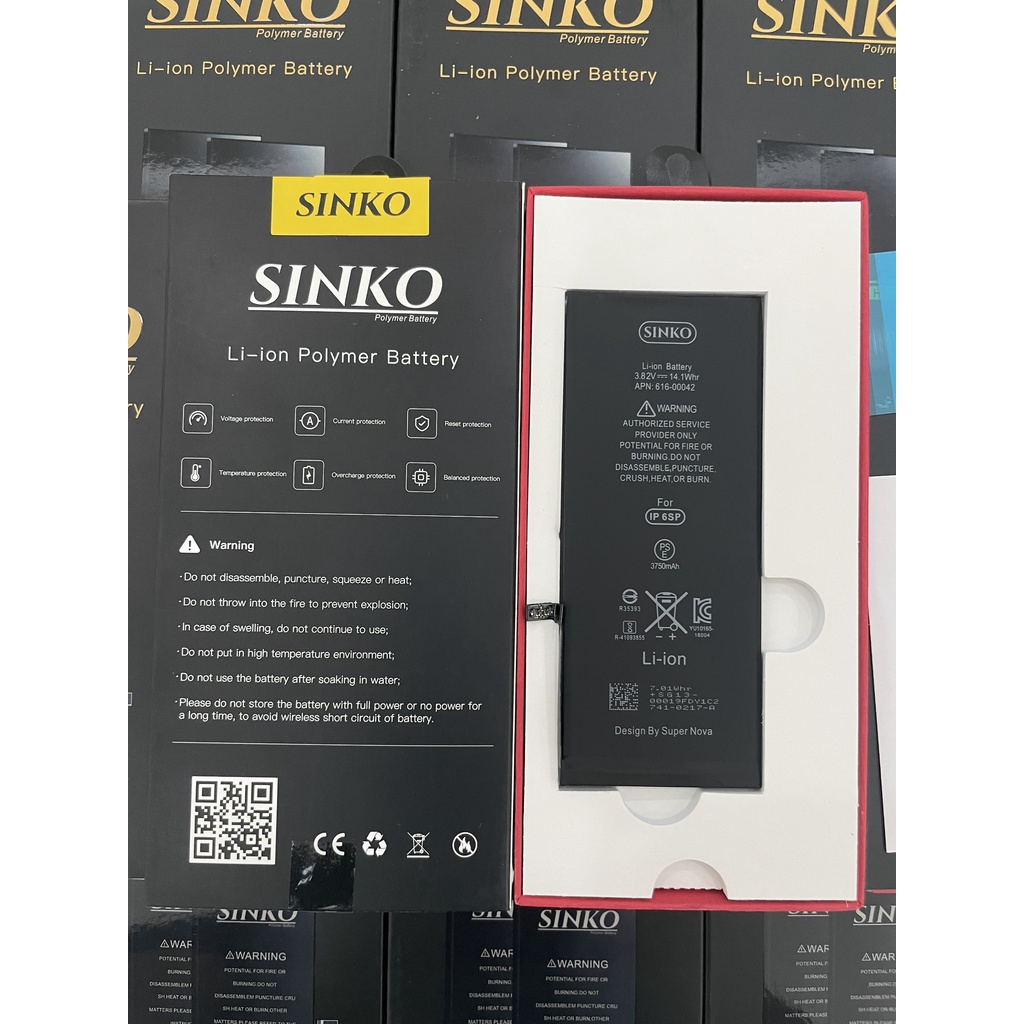 PIN IP 6+ DUNG LƯỢNG CAO