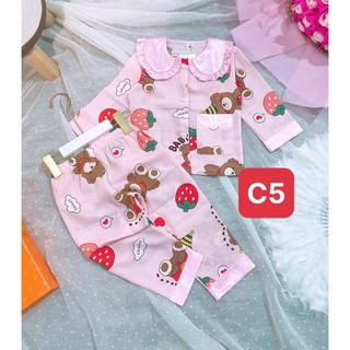 bộ pizama lụa mango sz 9-21kg