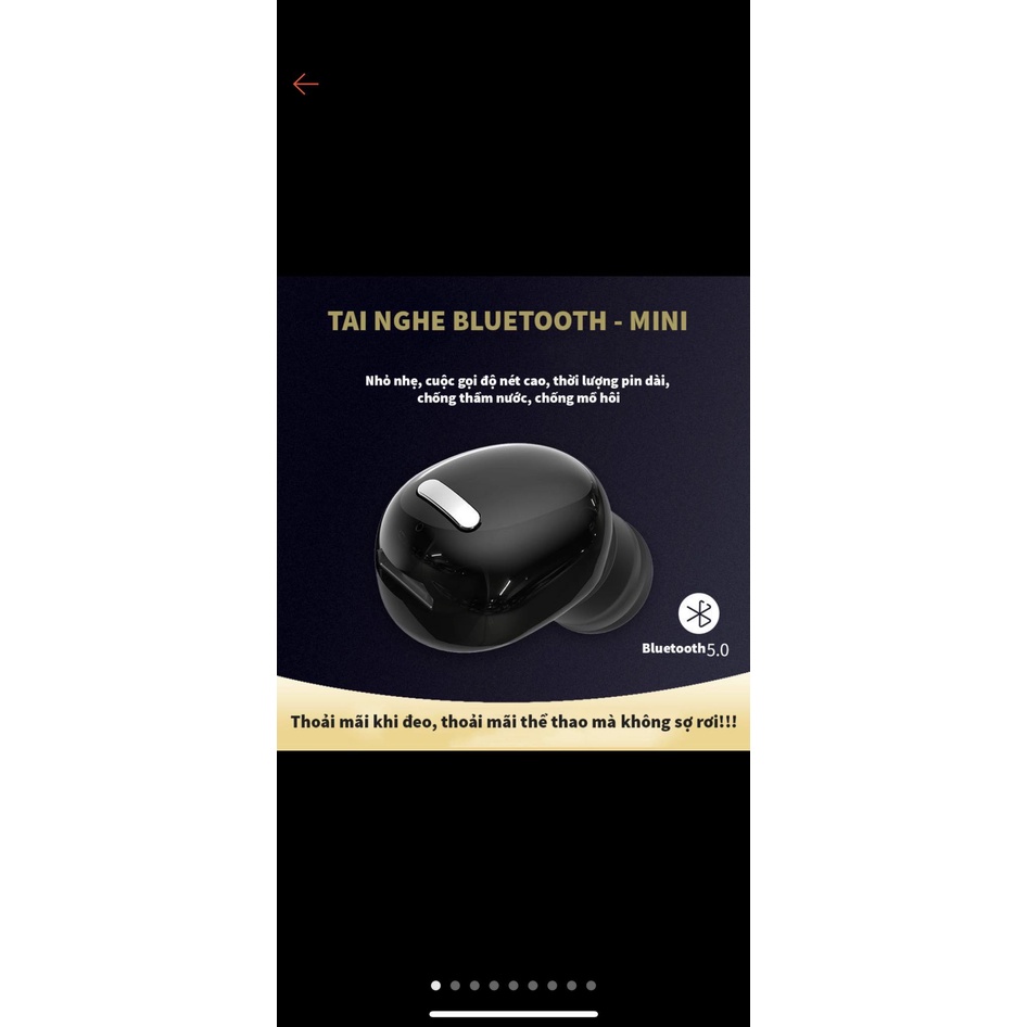 Tai nghe Bluetooth Hitoor XT-5 TWS dual-pass 5.0 tai nghe stereo thể thao không dây tai nghe đơn nhỏ