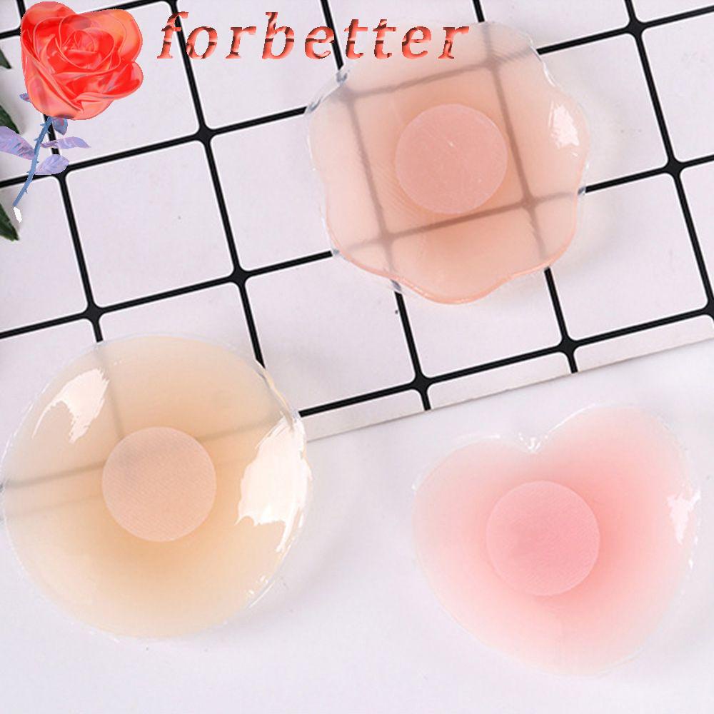 FORBETTER Silicone Chest Stickers Enhance Breathable Nipple Cover Bra For Wedding Dress Ultra-thin Intimates Accessories Women Nipple Patch
