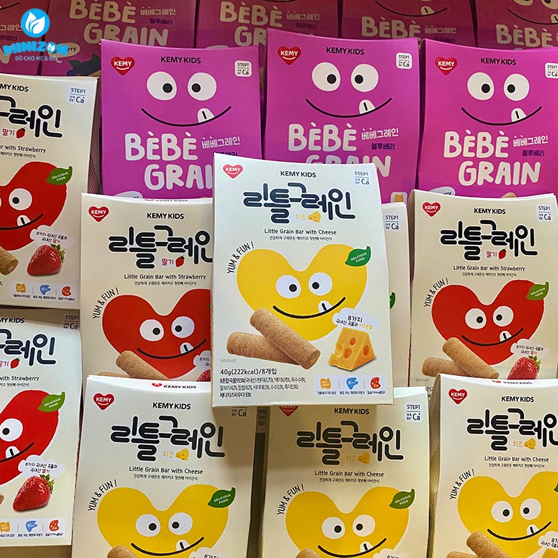 Bánh Ăn Dặm Ngũ Cốc Kemy Kids Gói 40g Cho Bé Từ 8 Tháng