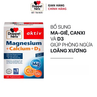 Viên uống bổ sung Magnesium + Calcium + D3- Bổ sung Canxi