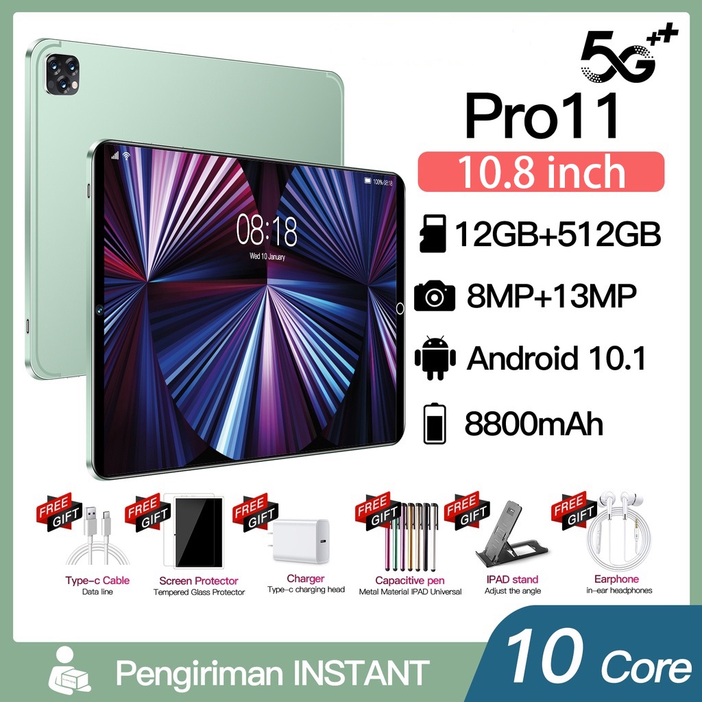 Máy tính bảng TAB Pro11 2022 chip snap 680 màn 10.8inch 2K siêu nét giải trí chơi game mượt (Wifi+5G)