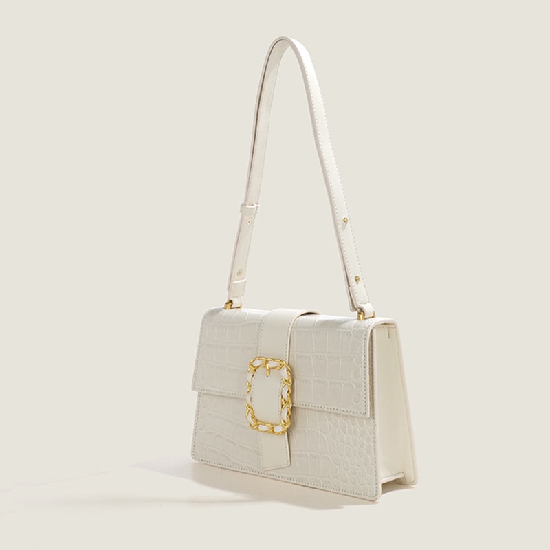 Ielgy Túi Xách Đeo Vai Giả Da Cá Sấu Sức Chứa Lớn Hàng Ngày Cho Nữ