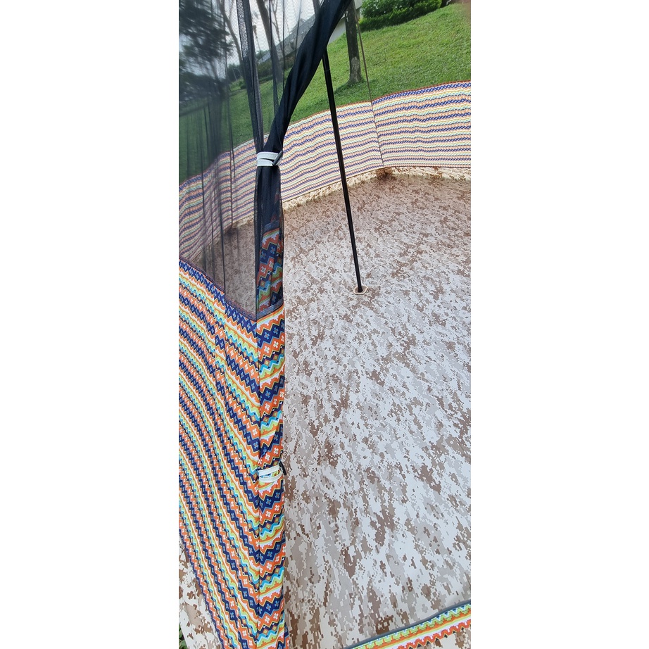 Lều mông cổ double hill 4P dragon màu họa tiết