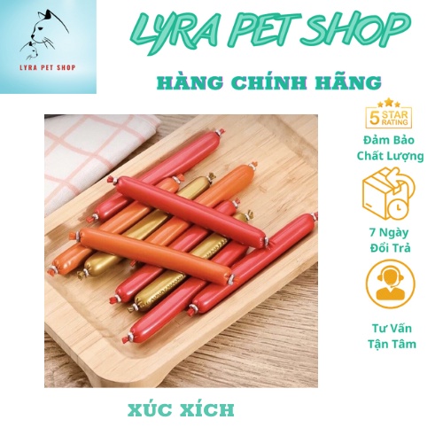 Combo 100 cây xúc xích cho chó, mèo xúc xích cho thú cưng 15gr
