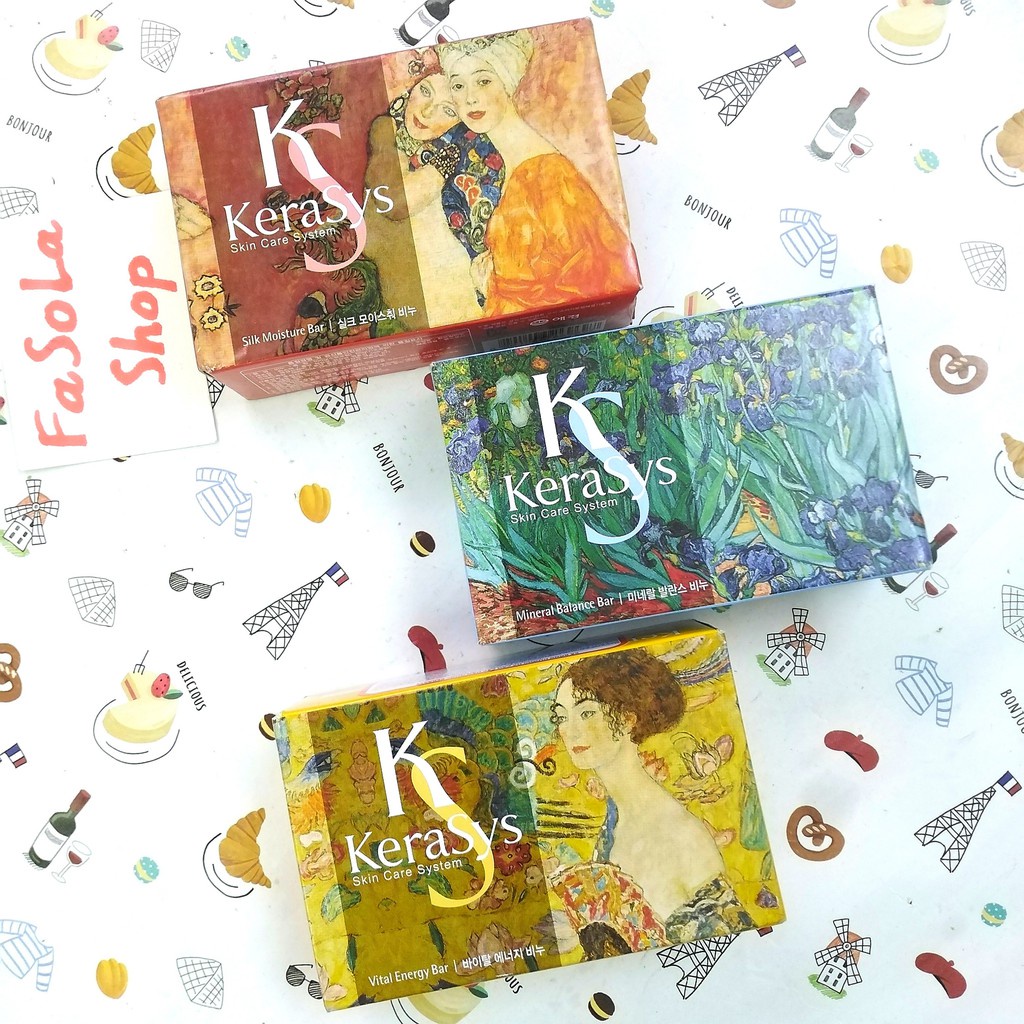 Xà phòng tắm KERASYS Hàn Quốc dưỡng da cao cấp 100g 🇰🇷 xà bông tắm sáp