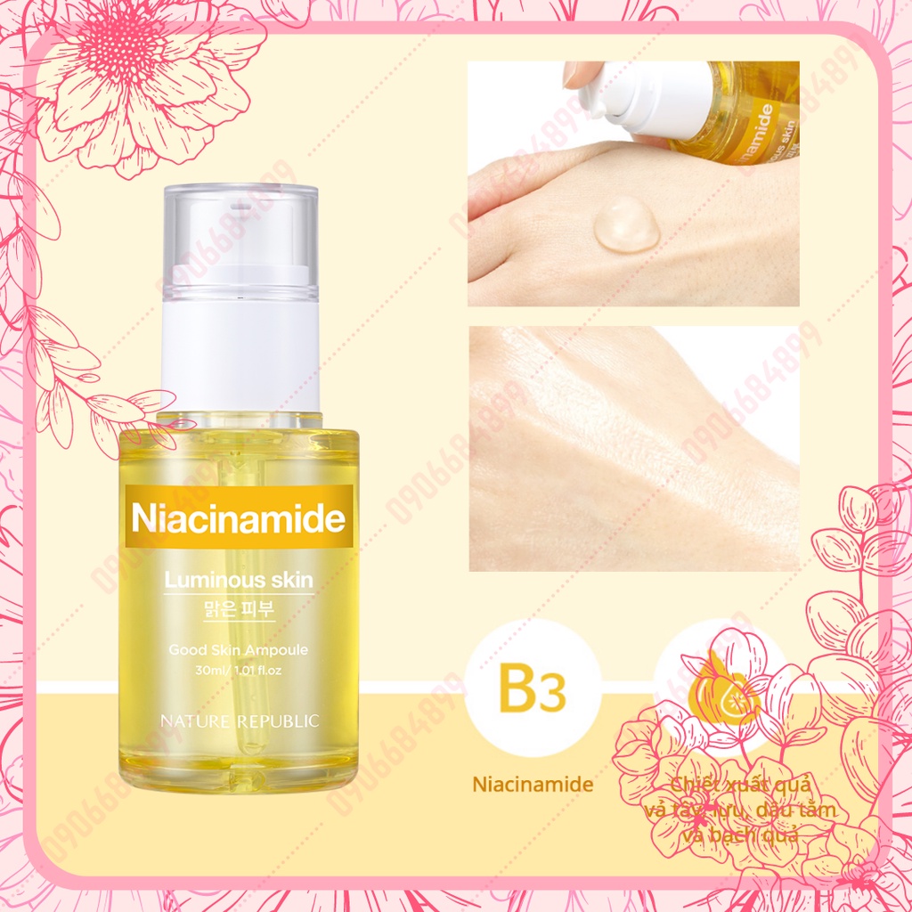 Tinh chất dưỡng sáng, mờ thâm, làm đều màu da ⭐ Good Skin Niacinamide Ampoule 30ml