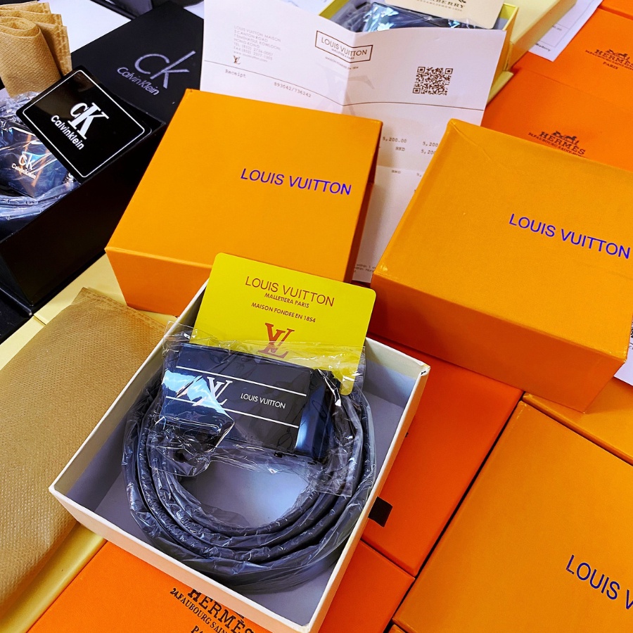 Thắt lưng dây nịt nam cao cấp dây lưng da hàng hiệu fullbox xịn đẹp làm quà tặng sang trọng gc lv hm thời trang