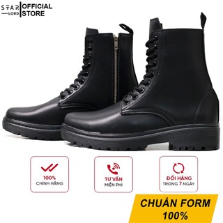 Giày nam cổ cao combat boot da cao cấp có may đế SL1032 StarLord