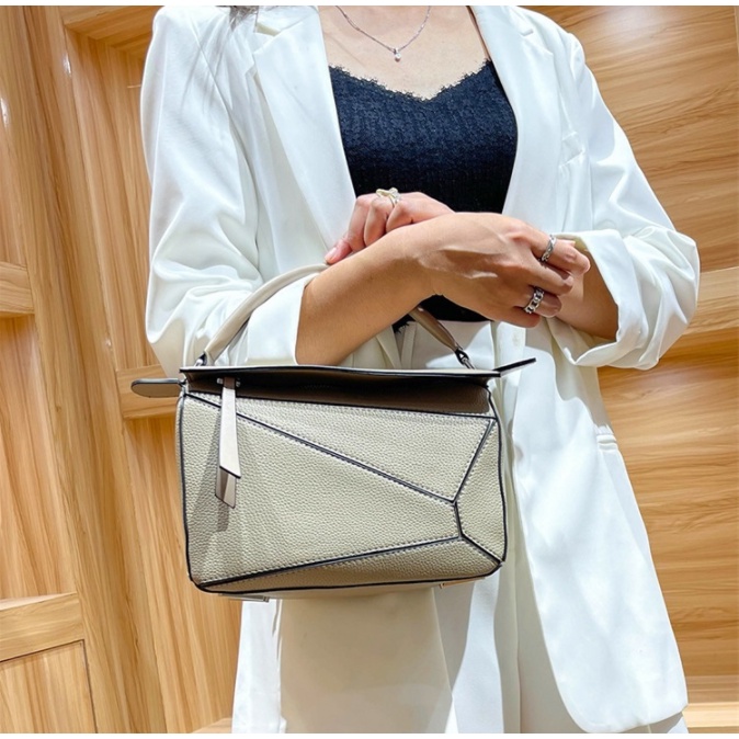 Túi Đeo Chéo Vai Hình Học Ghép Nối Kim Cương Phong Cách Mới Cho Nữ ZS777777-1293