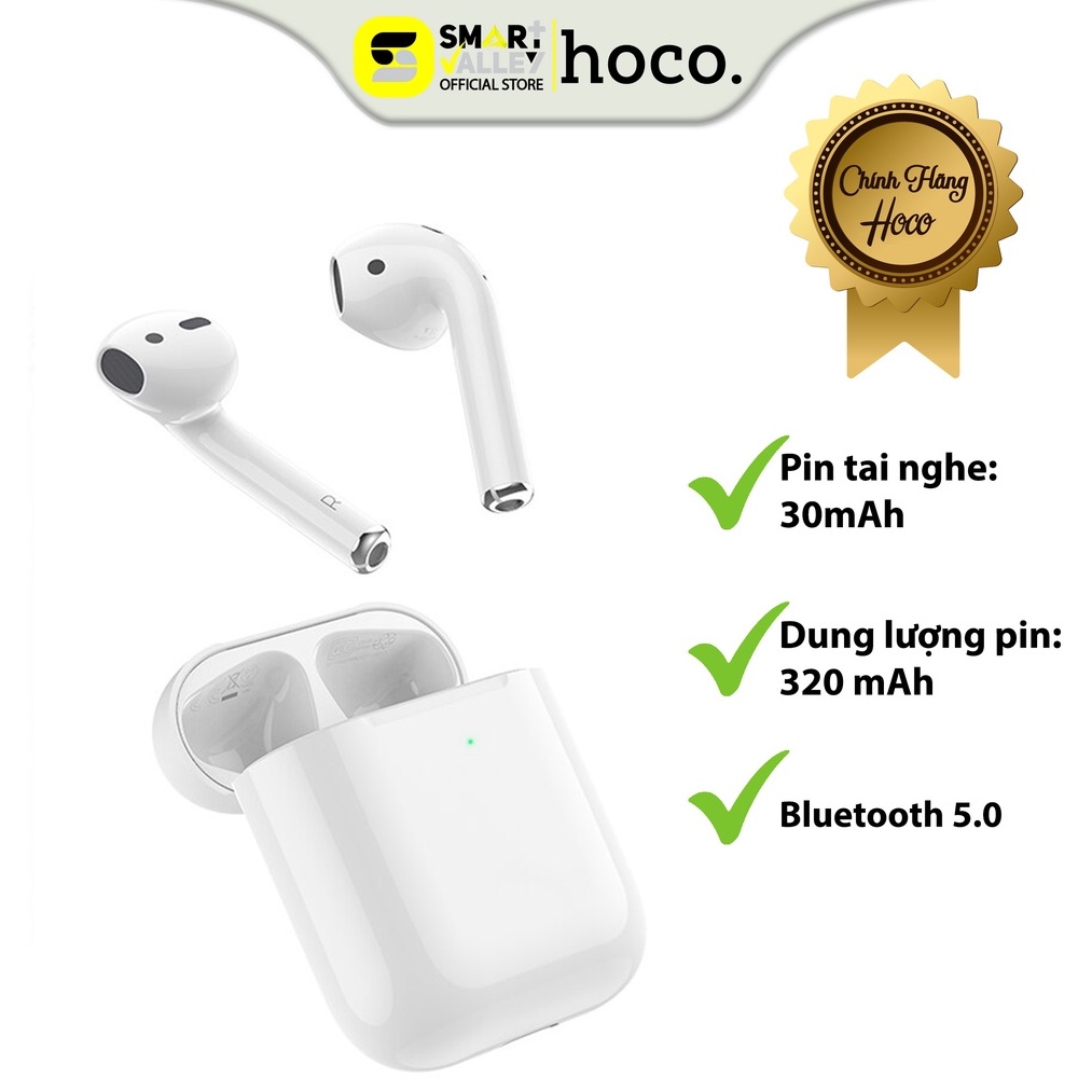 Tai nghe HOCO ES39, nghe nhạc liên tục trong 3.5 giờ, công nghệ Bluetooth 5.0, hỗ trợ sạc không dây đỗi định vị0