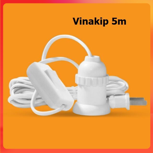 Đui Đèn Liền dây Công Tắc Đấu Sẵn Phích VINAKIP (3m - 5m)