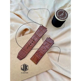 DÂY ĐỒNG HỒ Hublot [ DA THẬT - THỦ CÔNG ] CAO CẤP