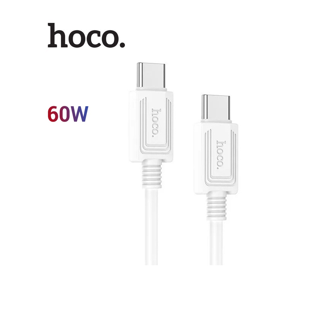 Cáp sạc truyền dữ liệu 60W Hoco X73 Type-C to Type-C dây TPE chống rối dài 1M ( Trắng )