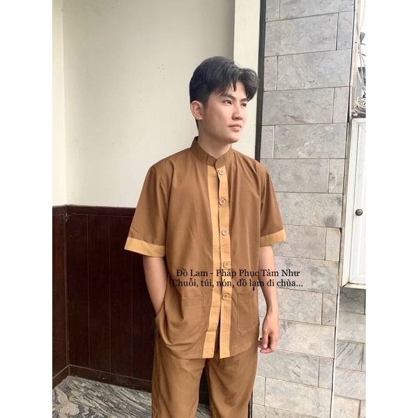 Đồ lam phật tử Nam Mẫu Lãnh Tụ Tay Ngắn