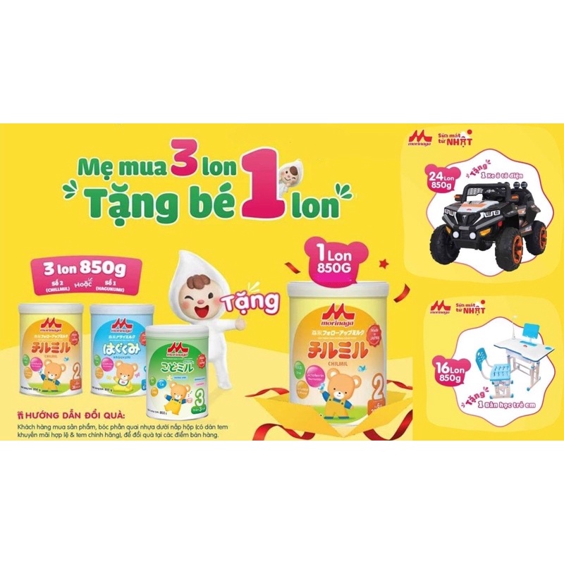 Morinaga số 2 850g hàng nhập khẩu chính hãng Lê Mây