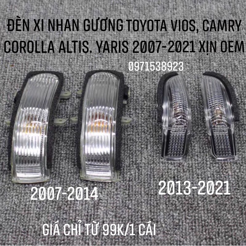 Đèn Xi Nhan Gương Trái, Phải sử dụng trên các dòng xe Toyota Vios, corolla altis, camry, yaris sản xuất bởi TOYOTA