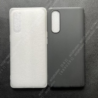 Ốp lưng Oppo Reno 3 Pro dẻo đen TPU và dẻo trong đục chống ố viền gồ bảo vệ cam