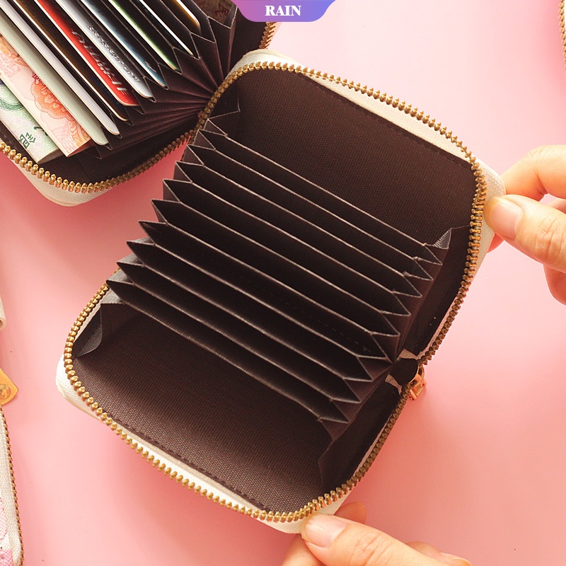 Ví Da PU Đựng Tiền Xu / Thẻ Đa Năng Hình Hoạt Hình Sanrio Kawaii Hello Kitty Cinnamoroll Dễ Thương