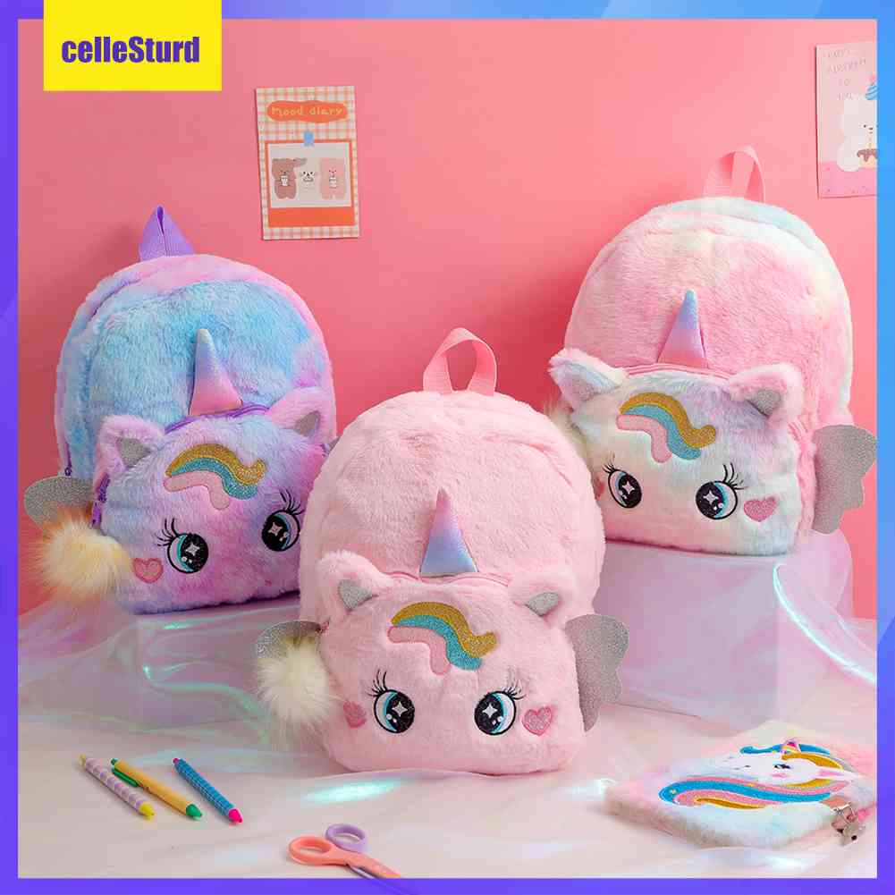 ★ Cellesturd ★ Ba Lô Học Sinh Hình Ngựa Con Hoạt Hình Đáng Yêu
