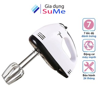 Máy đánh trứng cầm tay, máy đánh trứng quấy bột mini cầm tay Scarlet 7 tốc độ