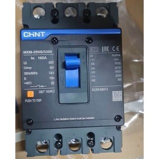 Aptomat khối mccb 3p nxm-250s chint 160a 200a 250a 36ka