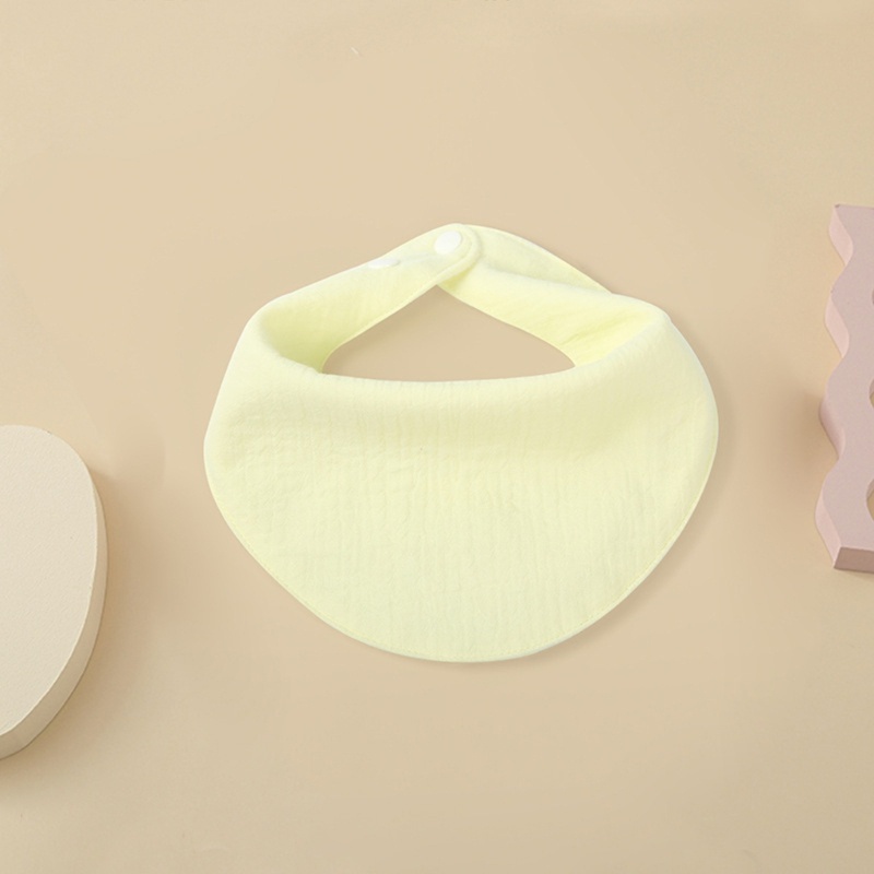 Yếm Ăn Cotton Hình Tam Giác 11 Màu Xinh Xắn Dành Cho Bé 0-2 Tuổi
