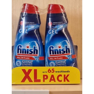 Gel rửa bát finish all in one max 650ml + tặng viên rửa bát