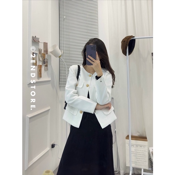 2END Áo dạ tweed tre đỏ | BigBuy360 - bigbuy360.vn