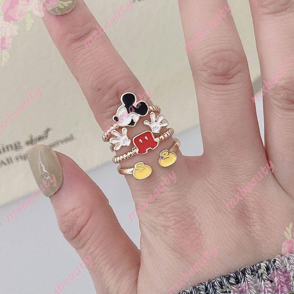 Mxbeauty Nhẫn Hở Hình Chú Chuột Dễ Thương Phong Cách Nhật Bản