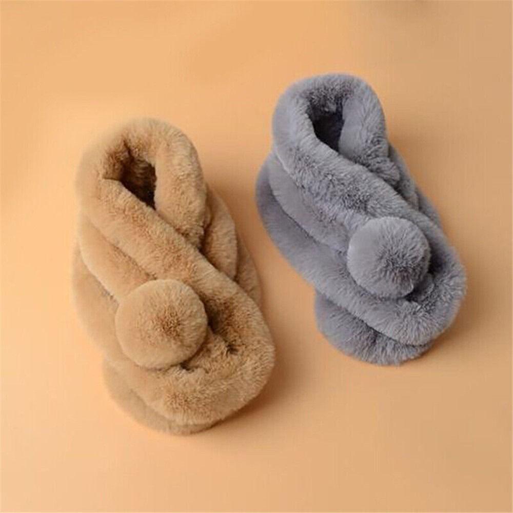 Khăn Choàng Giả Lông Thú Dày Dặn Ấm Áp Thoải Mái Chống Gió Thời Trang