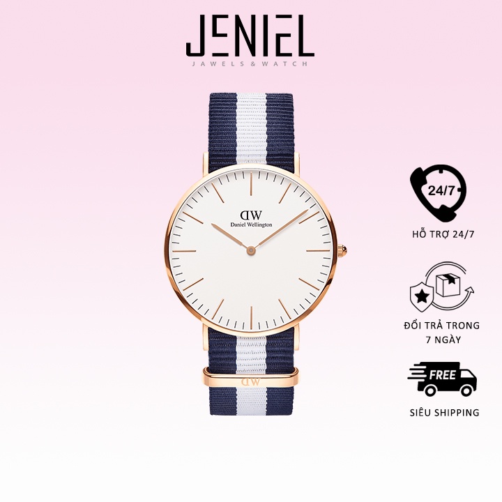 Đồng hồ Nam Daniel Wellington dây Vải nato - Classic Glasgow 40mm DW00100004