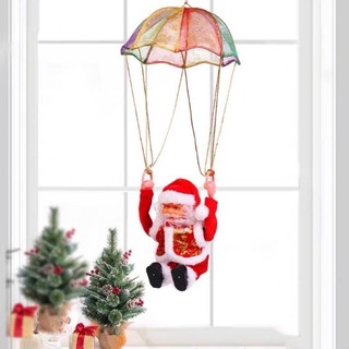 Đồ chơi ông già Noel nhảy dù quà tặng giáng sinh - trang trí noel