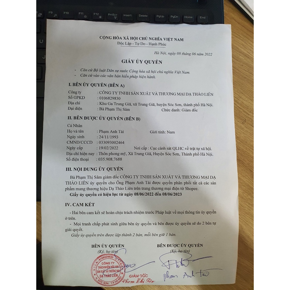 Tinh Dầu Răng Miệng Dạ Thảo Liên 20ml Thảo Dược Thiên Nhiên | Da Thao Lien Oral Essential Oil 100% natural 20ml