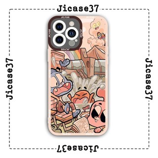 Ốp lưng iphone và samsung xiaomi oppo cạnh vuông Jicase gumball comic