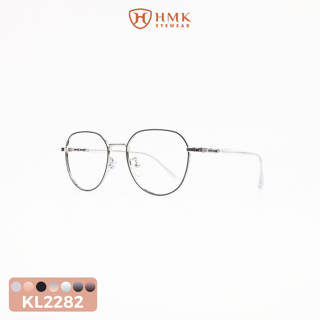 GỌNG KÍNH KIM LOẠI HMK CHO NAM NỮ DÁNG TRÒN - SALEKL2282