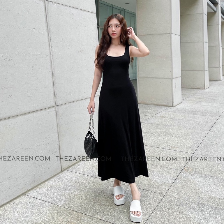 ZAREEN | ĐẦM THUN DÀI DÁNG A ZAREEN DAX55 ĐEN