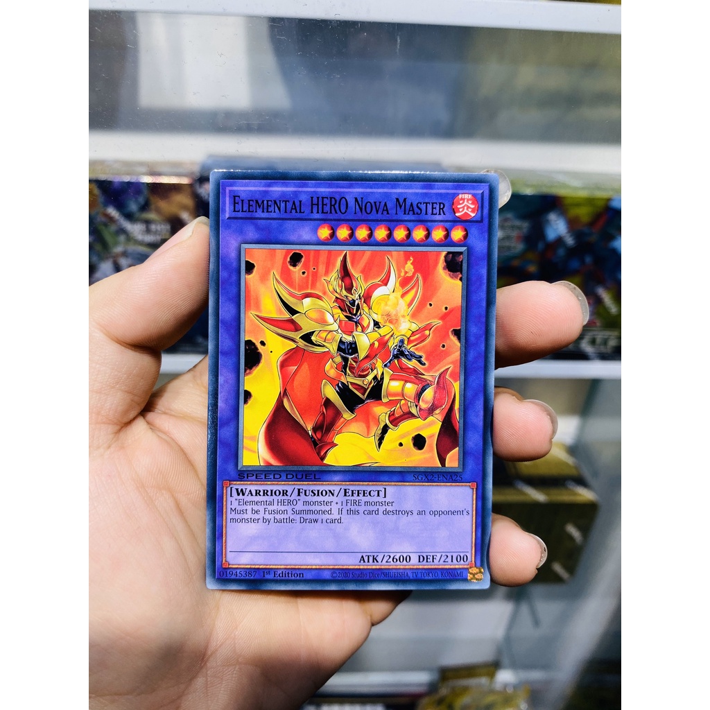 Thẻ Bài YugiOh Mã SGX2-ENA25 - Elemental HERO Nova Master - Common - 1st Edition