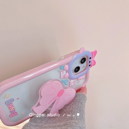 Ốp Điện Thoại tpu Mềm Hình Quái Vật Thắt Nơ Cho iPhone case iPhone 14 pro max case iPhone 14 case iPhone 13 pro max case iPhone 13 case iPhone 12 pro max case iPhone 12 case iPhone 11 pro max case iPhone 11 case