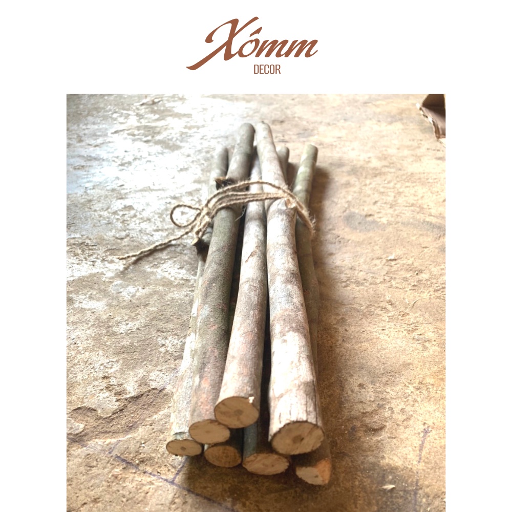Cành củi khô  Decor trang trí nhà cửa,noel, lò sưởi, Đường  Kính 2-3cm, Dài 30-100cm