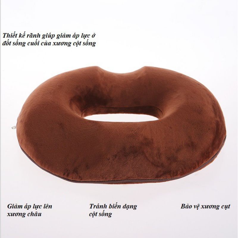 Gối lót y tế chống trĩ giảm đau xương cụt, ê mỏi mông cho dân văn phòng, bà bầu, người phải ngồi lâu