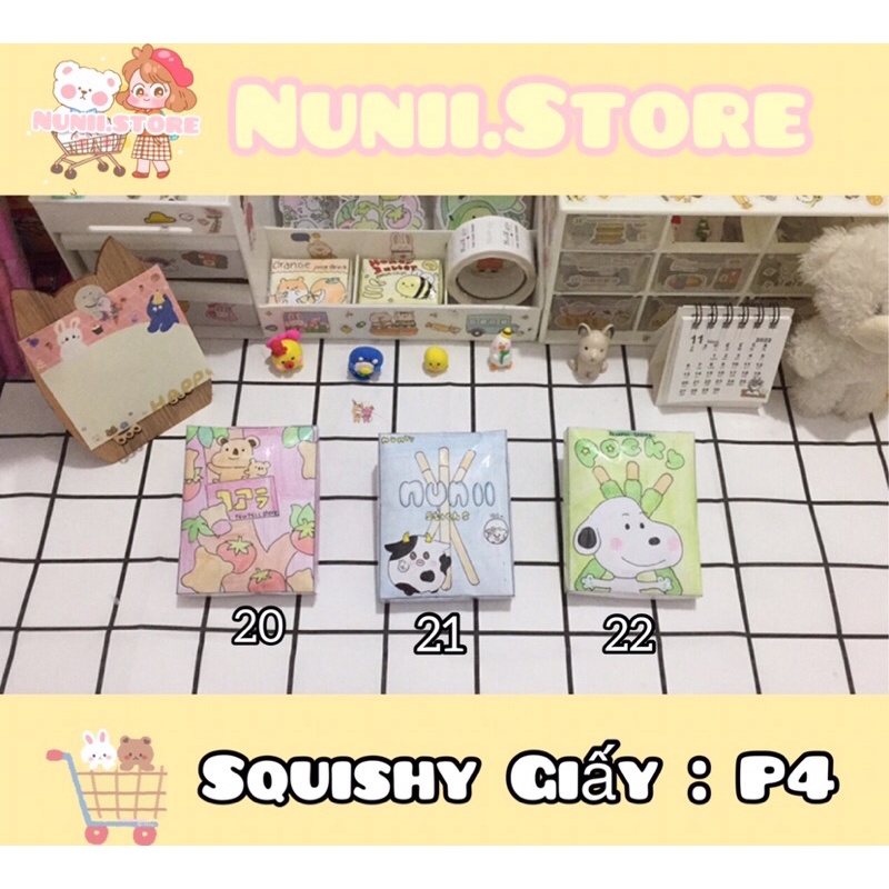 Squishy Giấy Giá Rẻ Nhiều Mẫu Dễ Thương