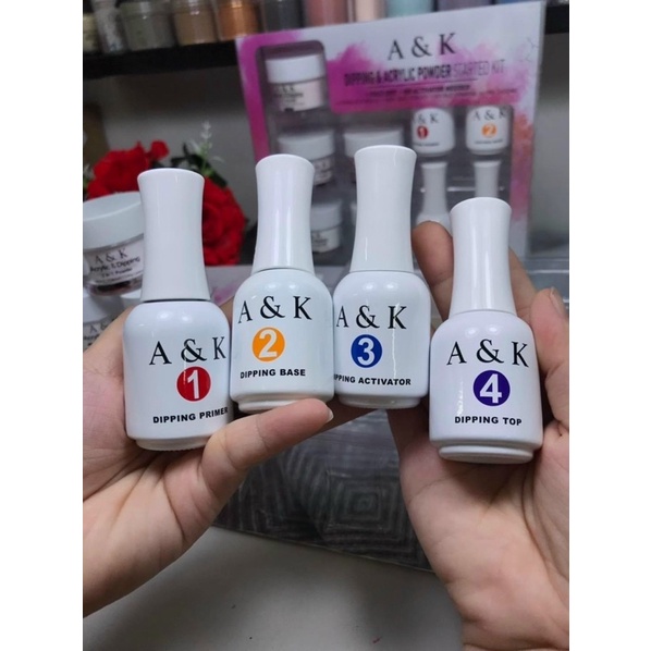 Bột nhúng và liên kết dipping A&K dụng cụ làm nail
