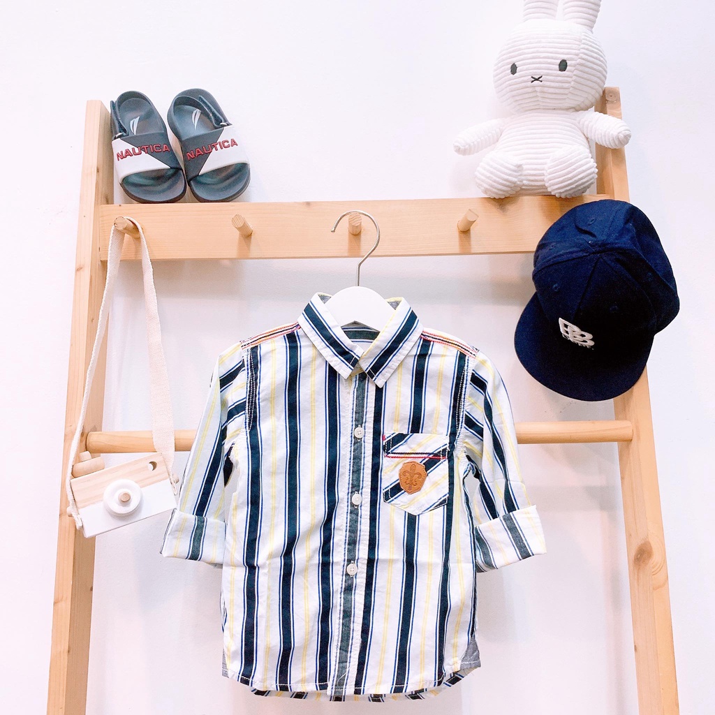 Áo sơ mi tay dài bé trai SM020822