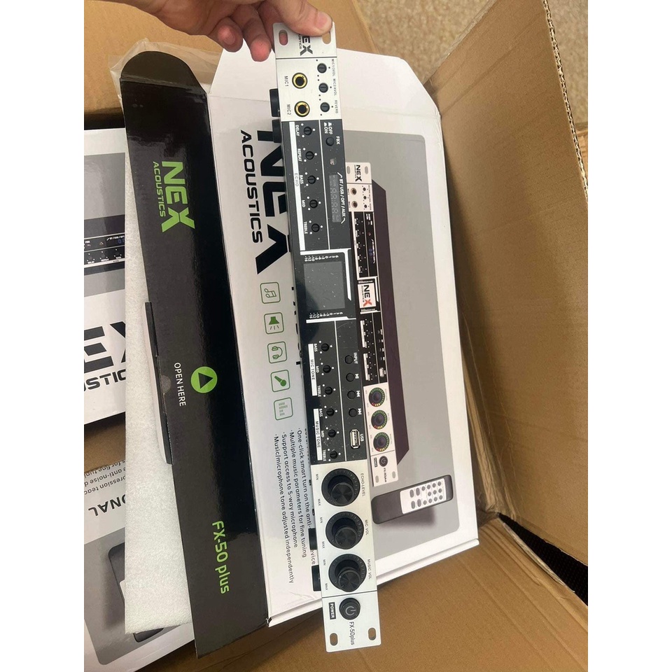 Vang FX50 Plus 2022 Có Reverb Kèm Dây Canon Có Chống Hú,Vang Nhại Mượt Mà.Có BLUETOOTH,Quang + tặng 2 dây