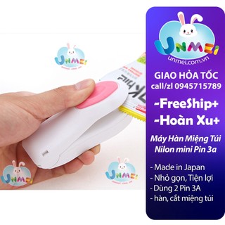 Máy hàn miệng túi mini Nhật Bản dùng pin tiện lợi nhanh chóng